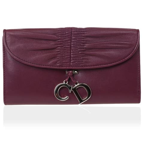 dior burgundy wallet|christian dior wallet women.